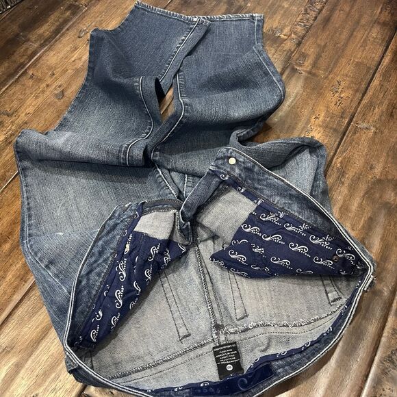 Refuge Jeans Co‎ Distressed Medium Wash Straight Leg Denim Jeans Casual Size 9S - Picture 9 of 10